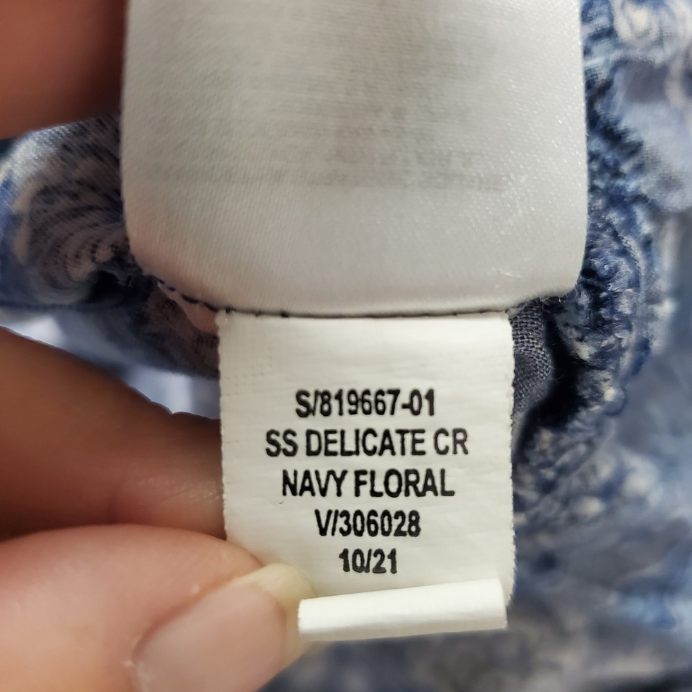Old Navy Womens Blue Floral Tiered Boho Maxi Dress Size L Puff Sleeve Button - Picture 8 of 13